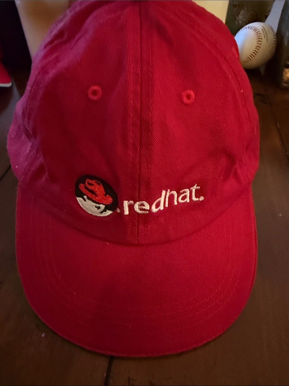 Kids Red Logo Baseball Cap